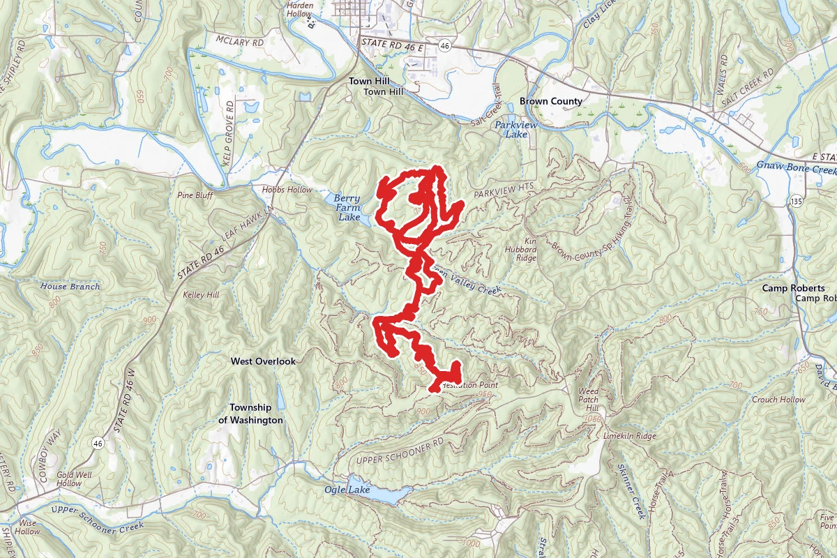 Hesitation Point to Green Valley Loop