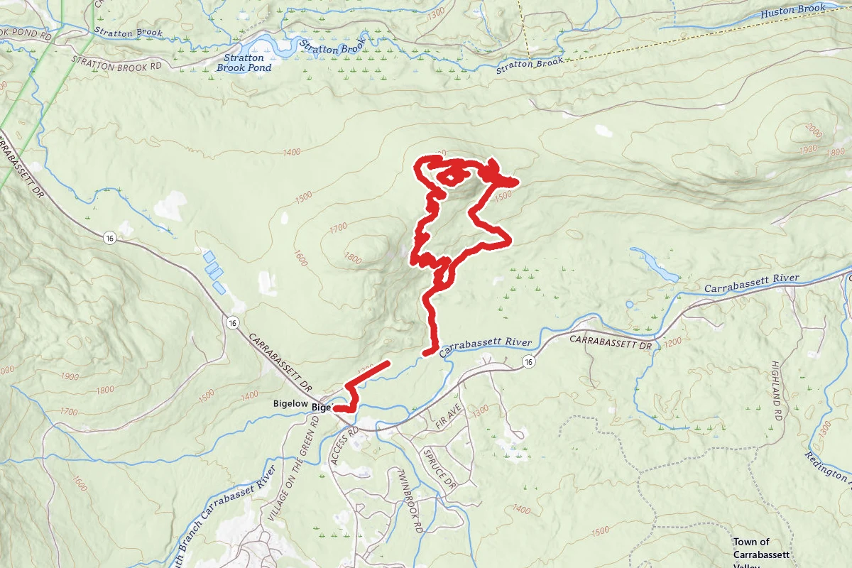 Stratton Brook Hut Loop via Oak Knoll and Newton's Revenge