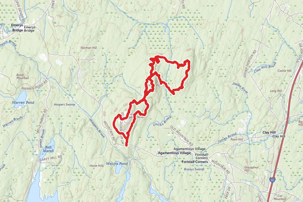 Porcupine, Darter, Third Hill, Ridge, Sweet Fern Trail Loop