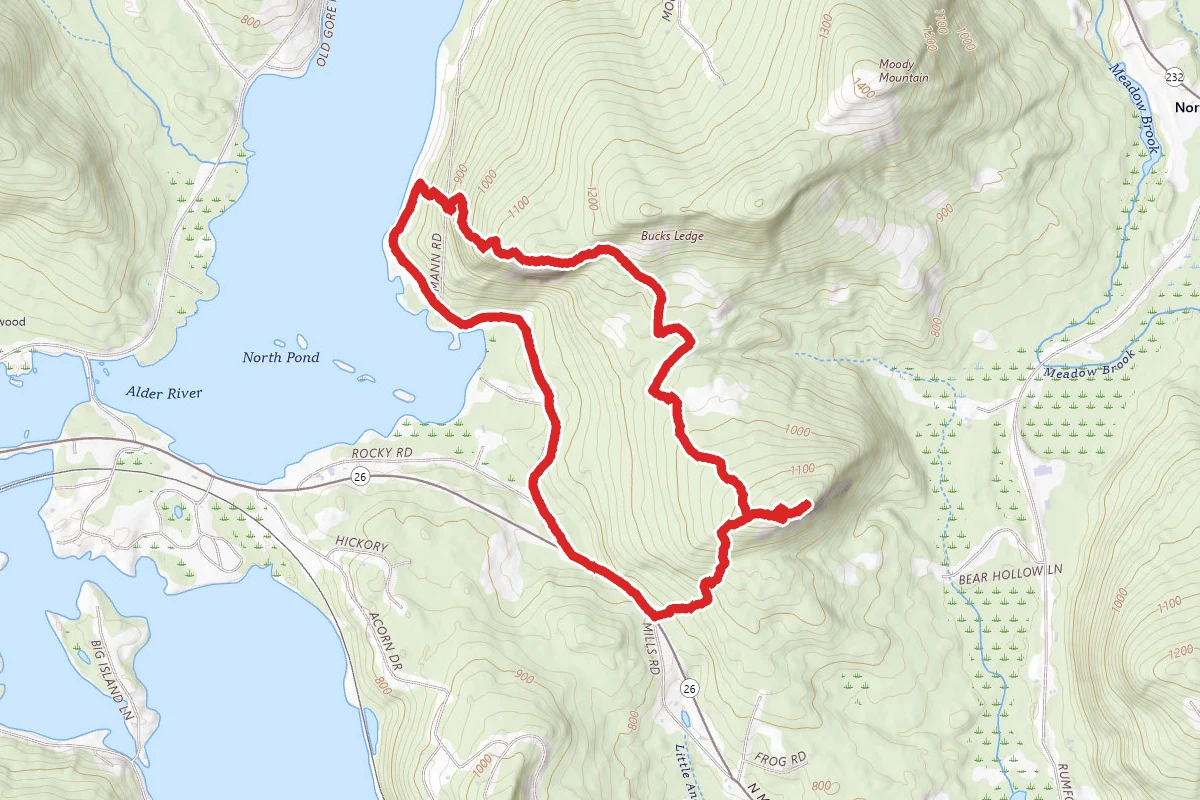 Buck Ledge and Lapham Ledge Trails