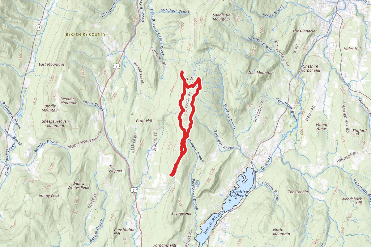 Mount Greylock South Flank and Rounds Rock