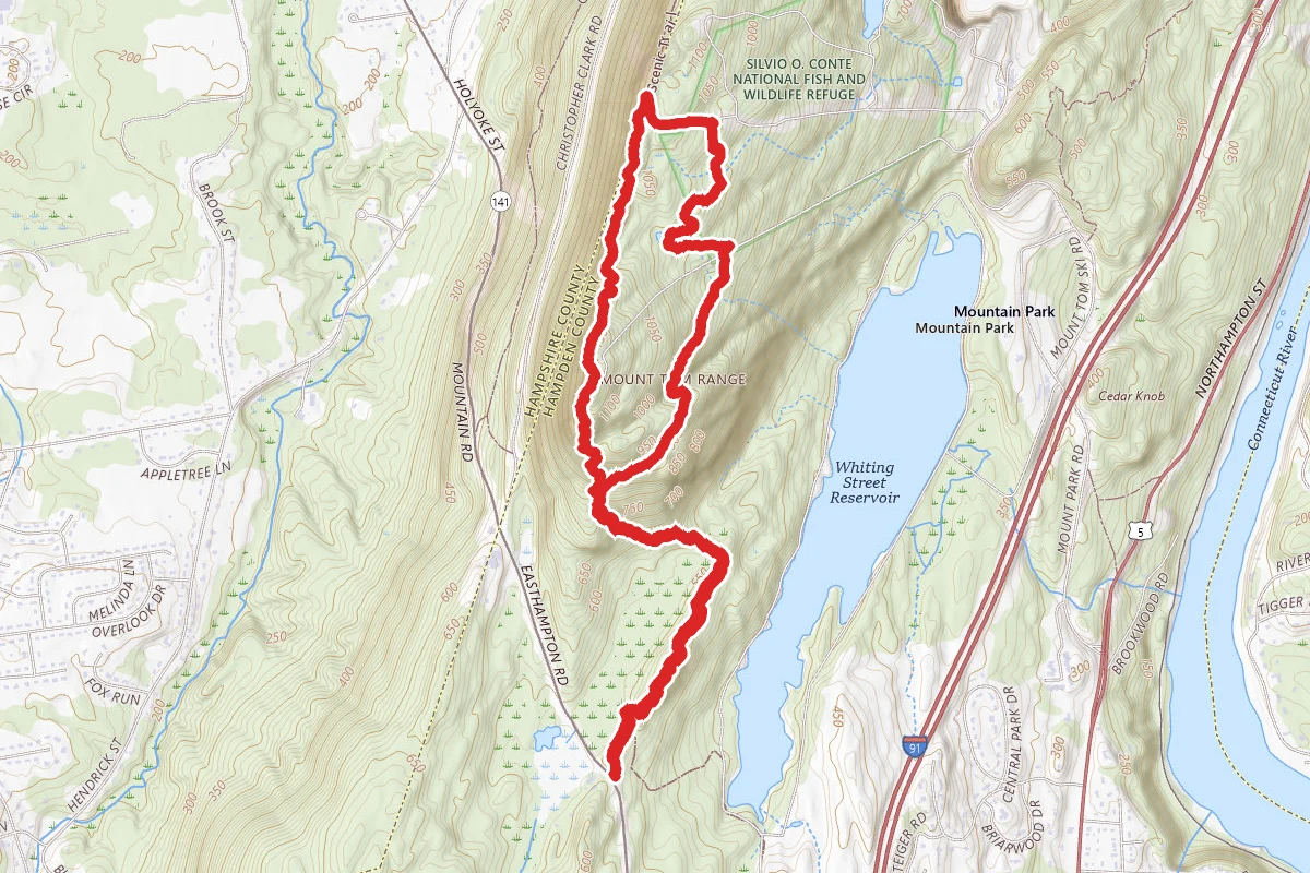 Mt Tom and B17 Memorial Trail