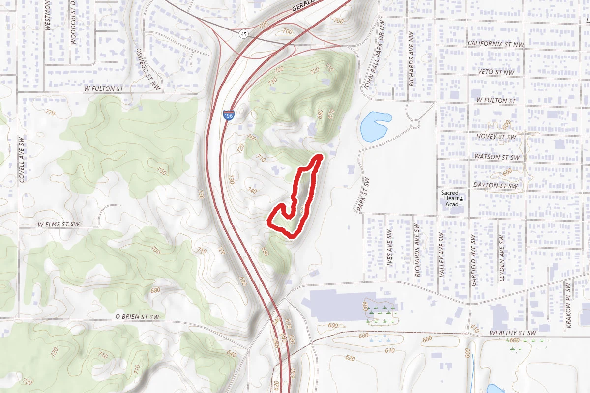 John Ball Park Woods Loop