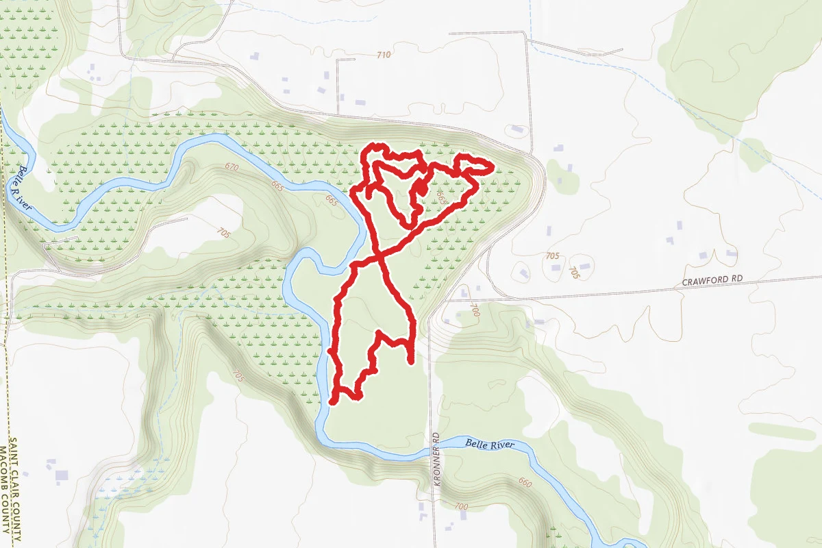 Columbus County Park Mountain Bike Loop