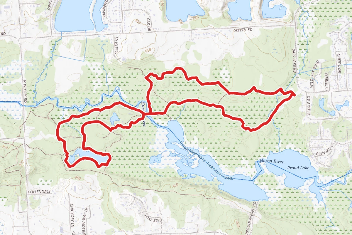 Marsh Trail, River, Red, and Blue Trails Loop