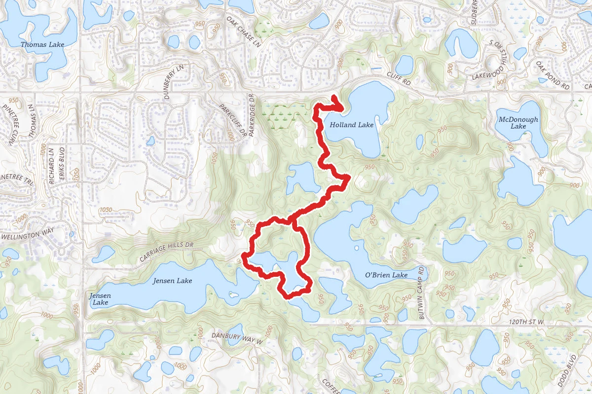Holland Lake and Bridge Pond Loop