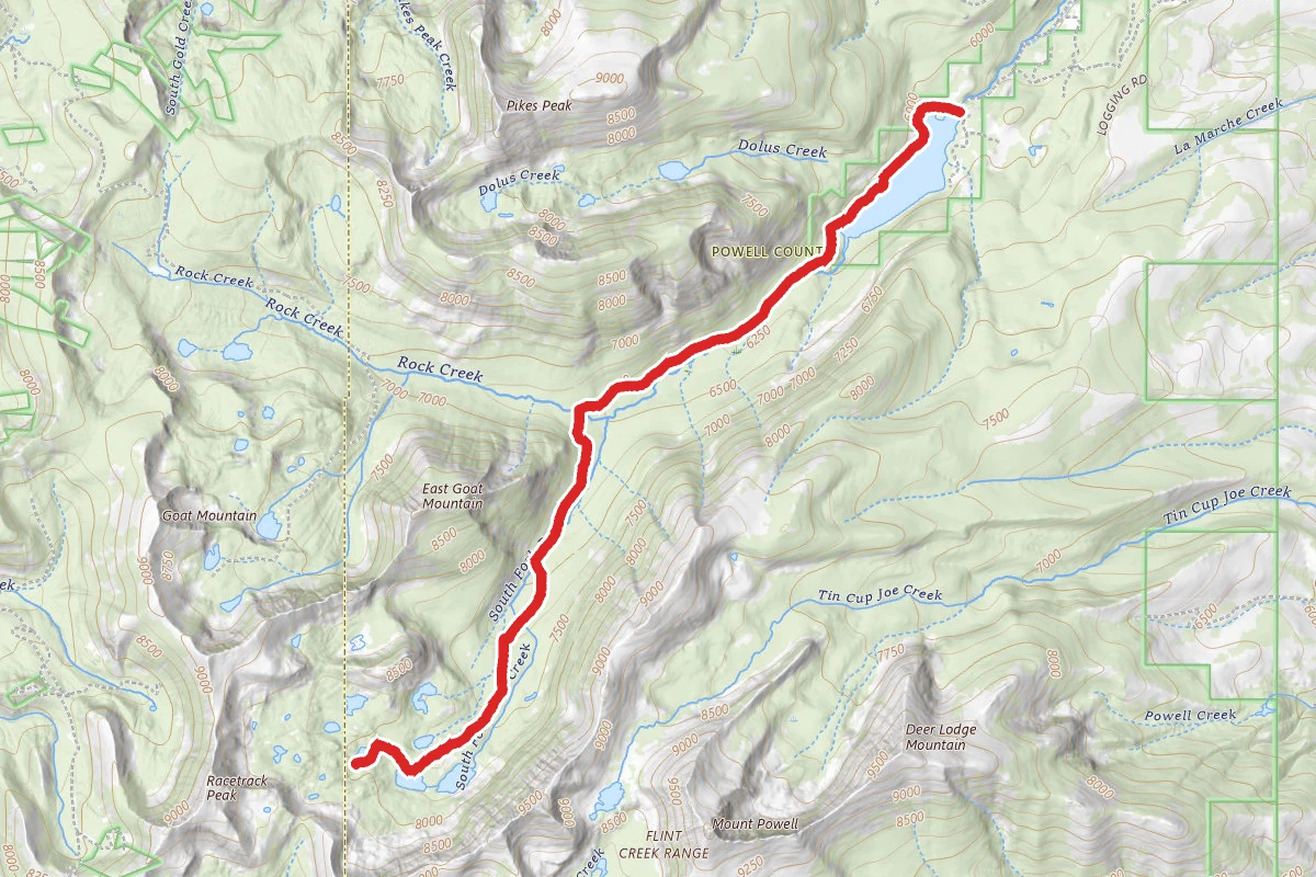 Trask Lakes via Rock Creek