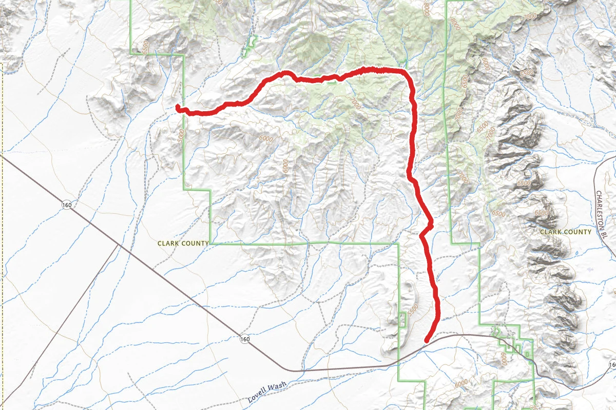 Lovell Canyon and Lovell Summit Road OHV Route