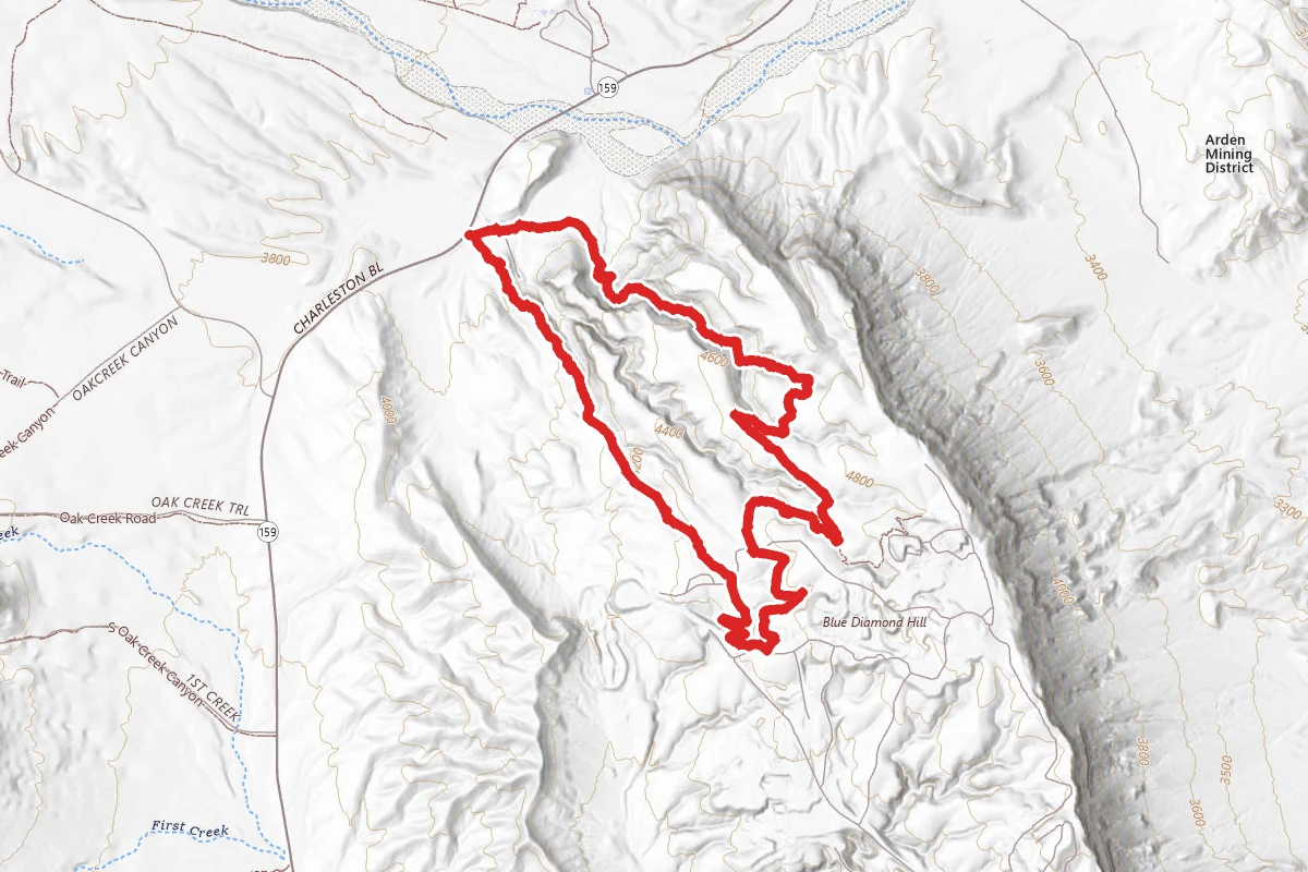 Boneshaker, Bob Gnarly, Amigos, SARS, Fossil Canyon and Rock Garden Loop