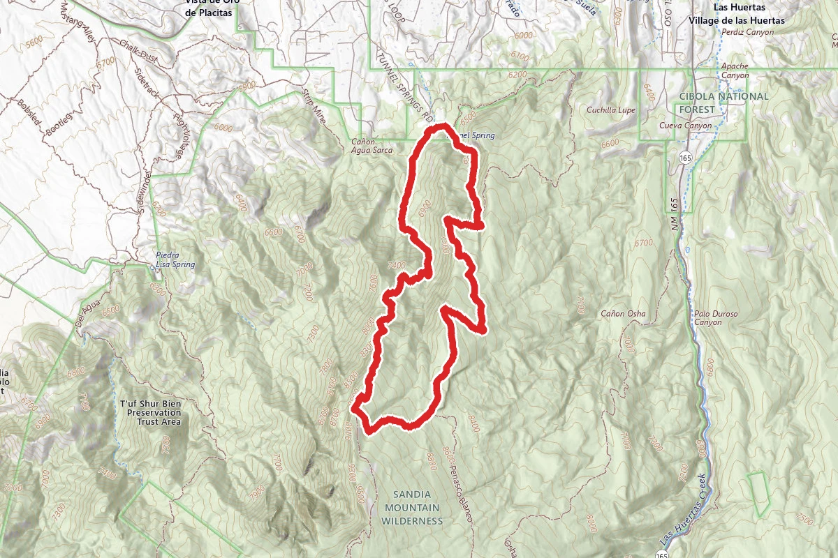 Agua Sarca #231, North Crest #130 and Del Orno #260 Trail Loop
