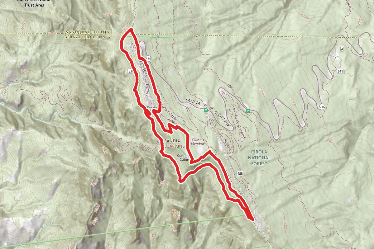 La Luz and Crest Spur Loop