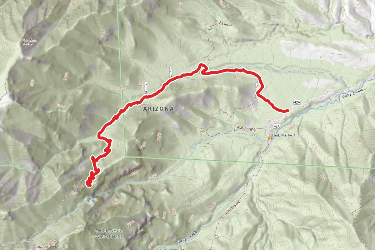 Greenhouse Trail to Winn Falls Overlook