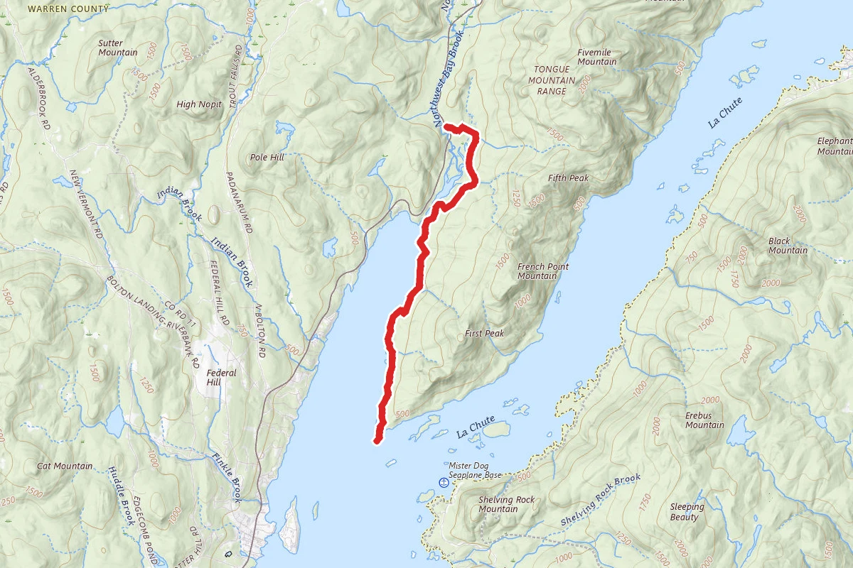 Northwest Bay of Lake George Trail