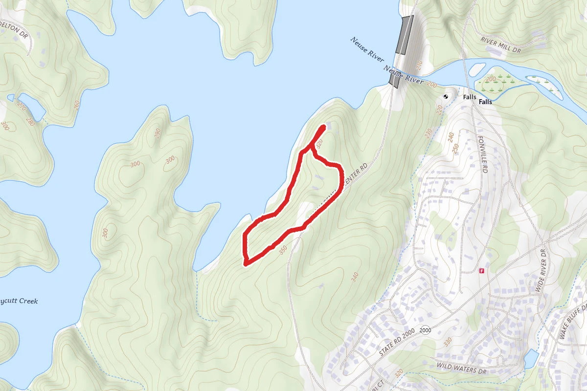 Blue Dot and Falls Lake Loop