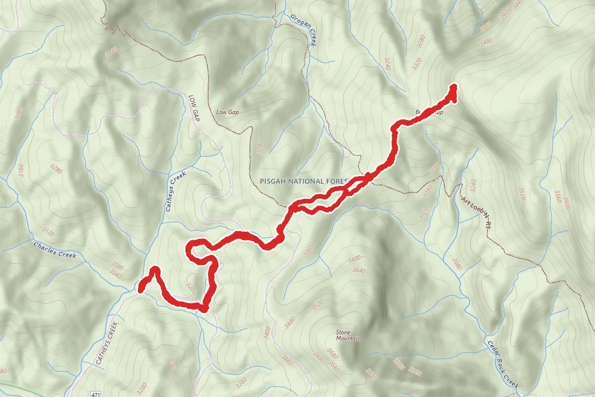 Cedar Rock via Butter Gap