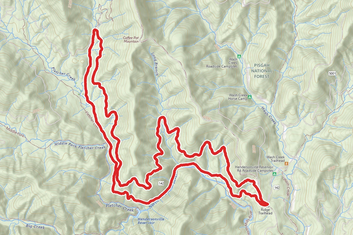 Fletcher Creek, Spencer Gap, and Hendersonville Reservoir Gap