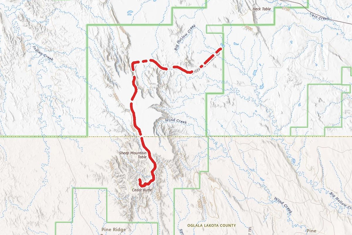 Sheep Mountain Table Road