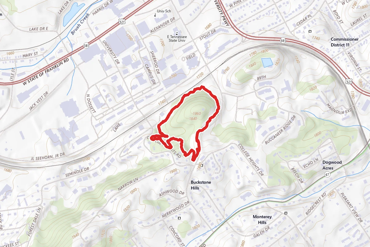 ETSU Heights Trail