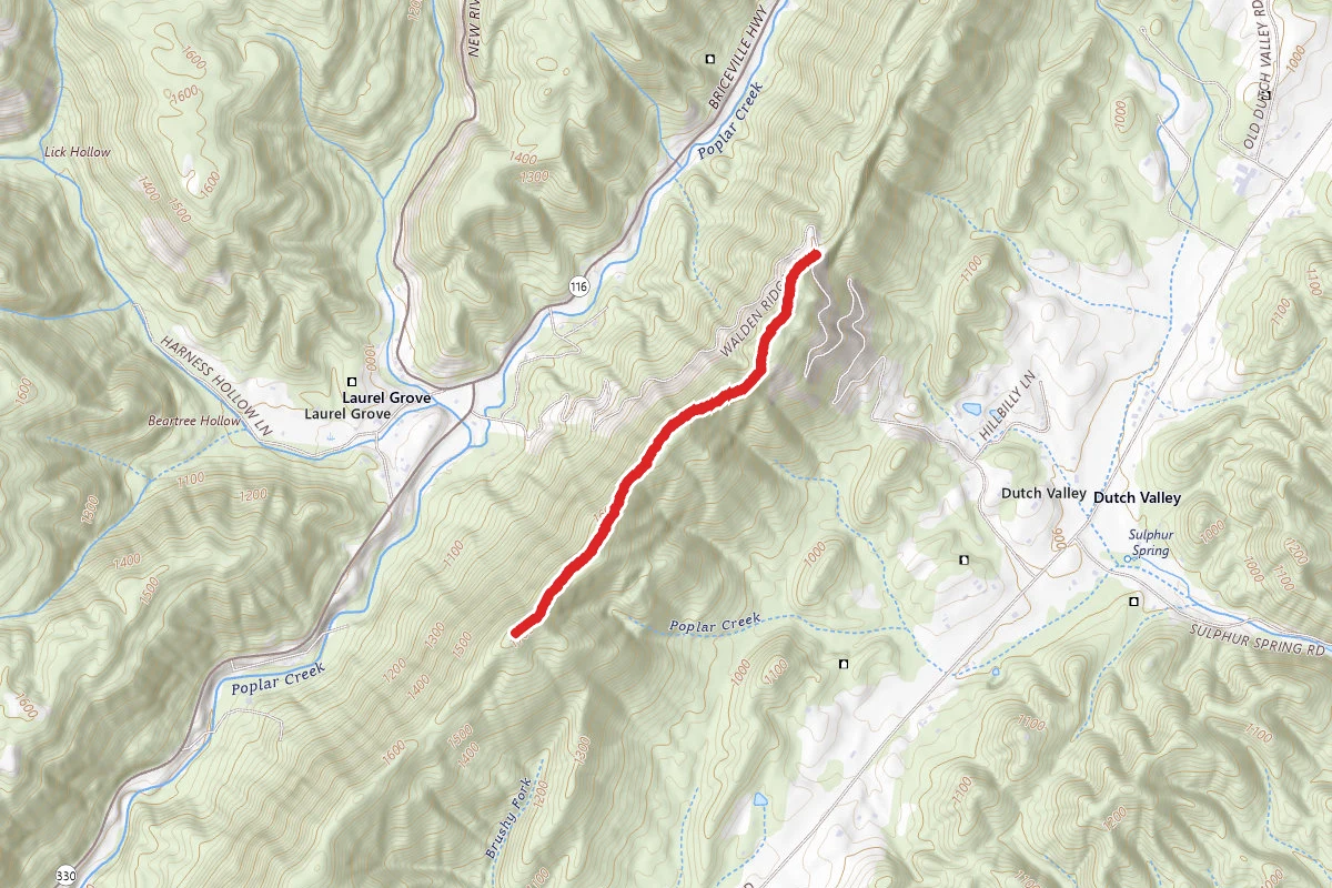 Waldens Ridge Firetower Trail