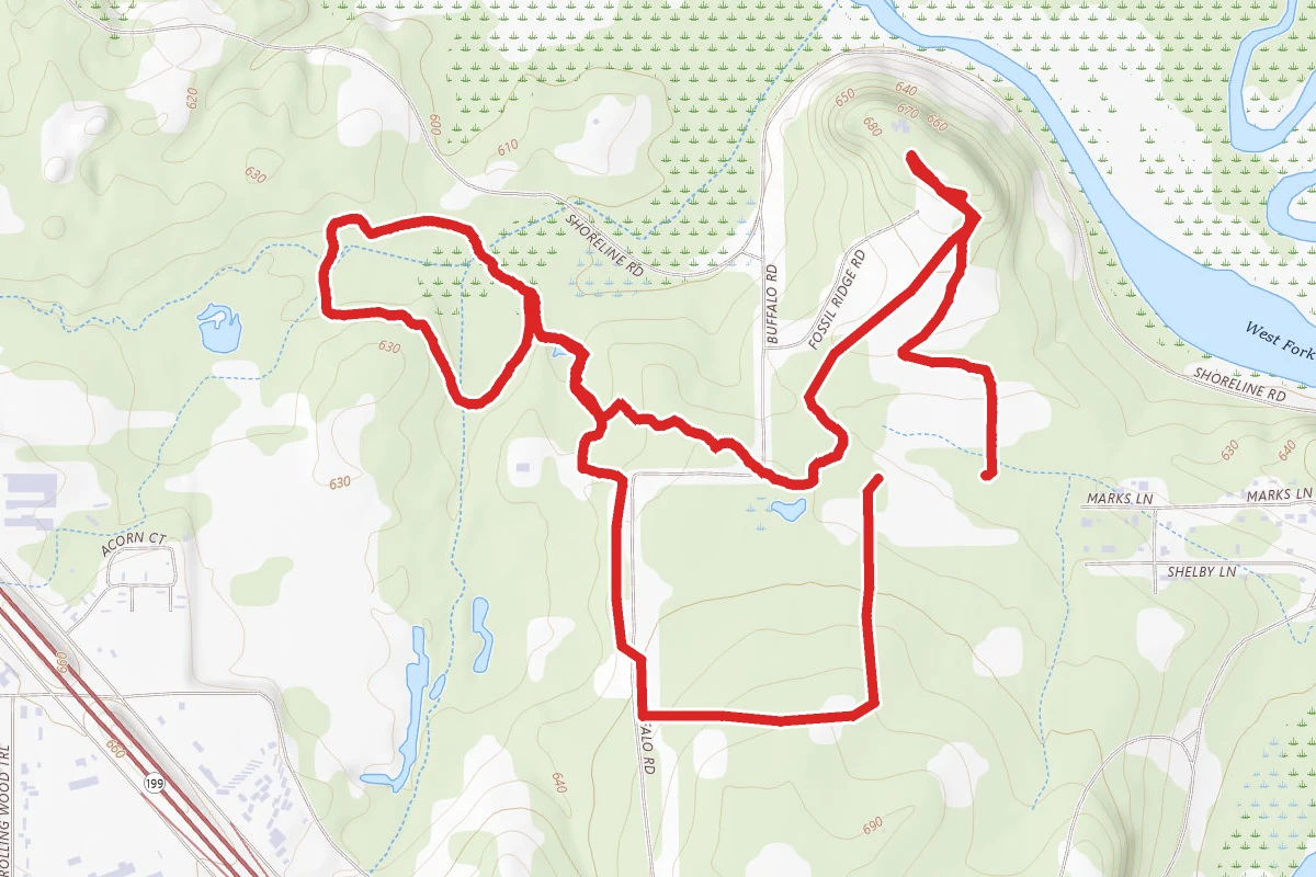 Wild Plum and Forked Tail Creek Trail