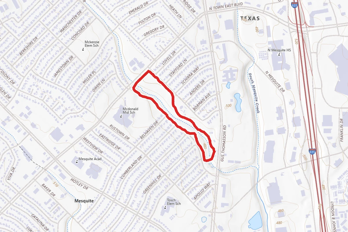 Town East Park Trail
