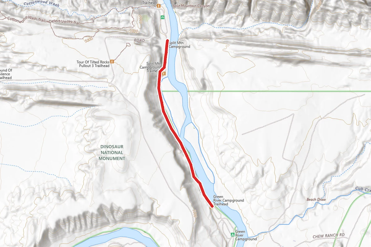 Dinosaur National Monument Green River Trail