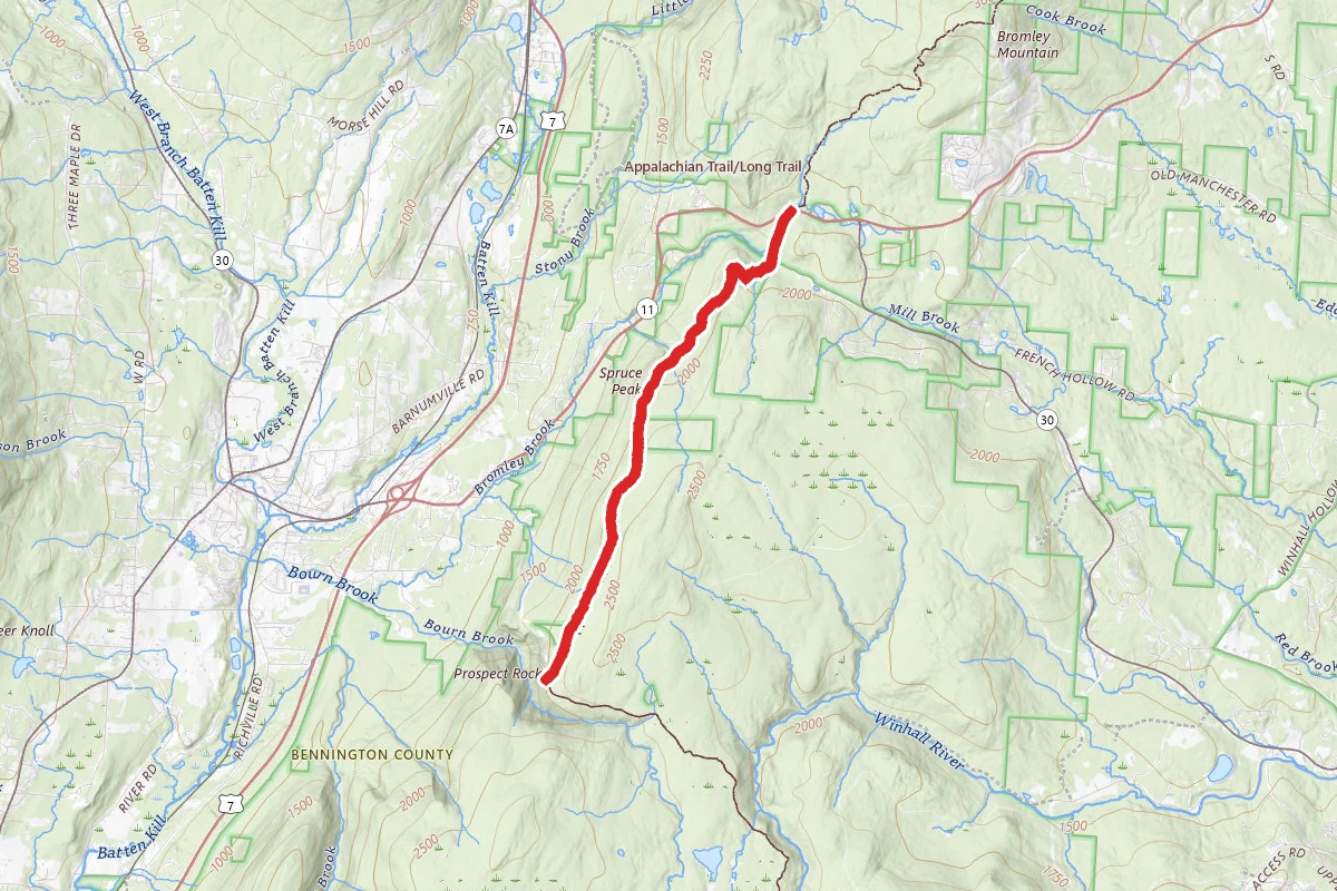 Spruce Peak via Long Trail (Appalachian Trail)
