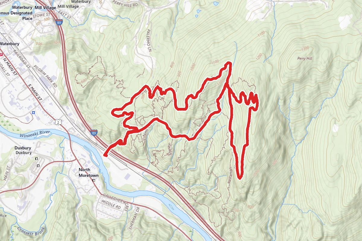 Doubletrack, Permission, Burning Spear, Rasta Man, Scotch Tape, Joe's and Campfire Trail Loop