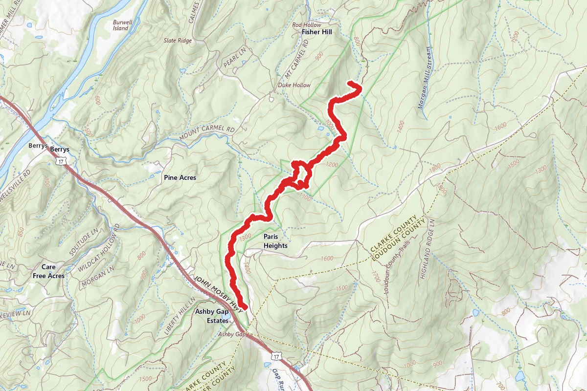 Ashby Gap to Rod Hollow Shelter