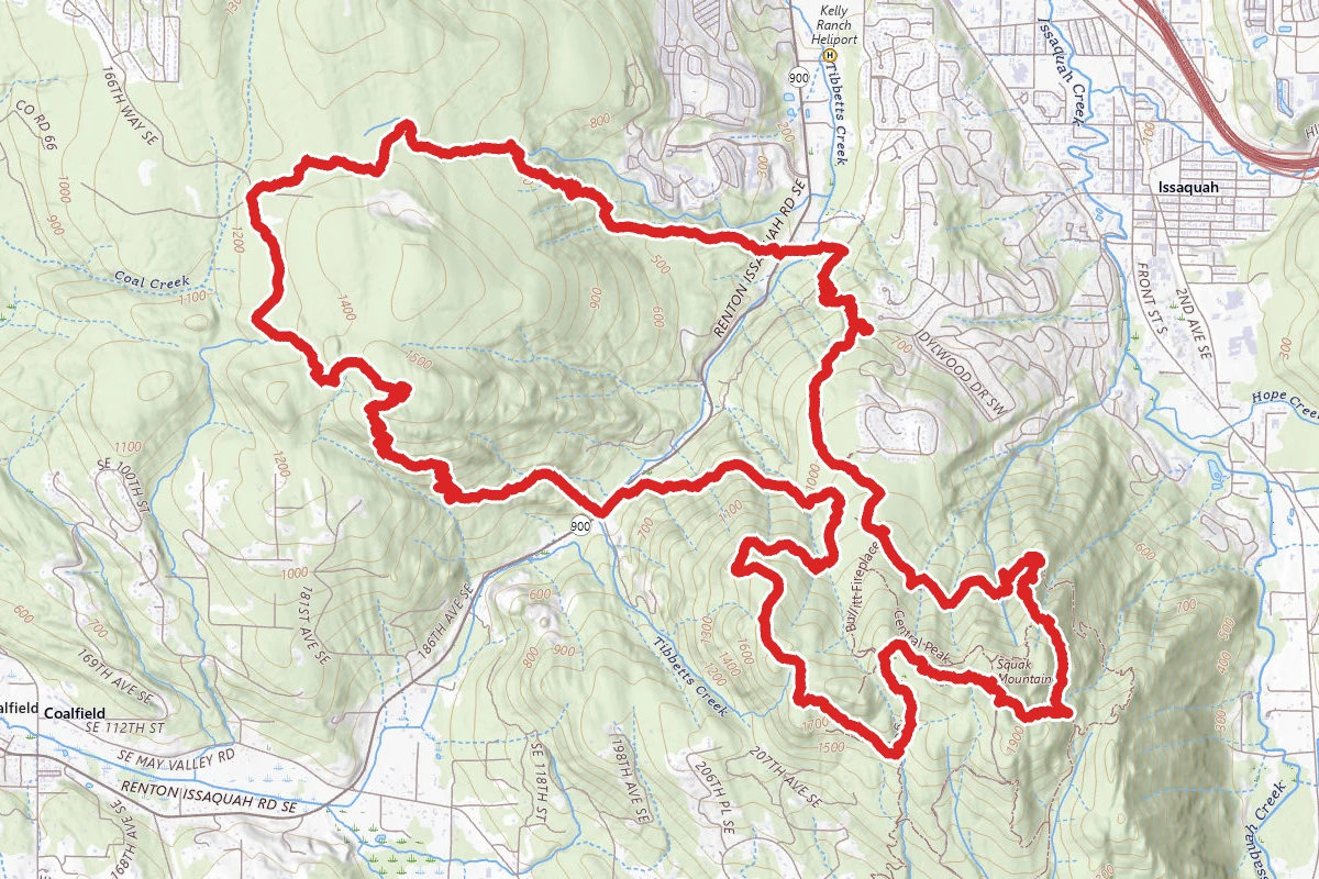 Wilderness Peak and Squak Mountain Loop