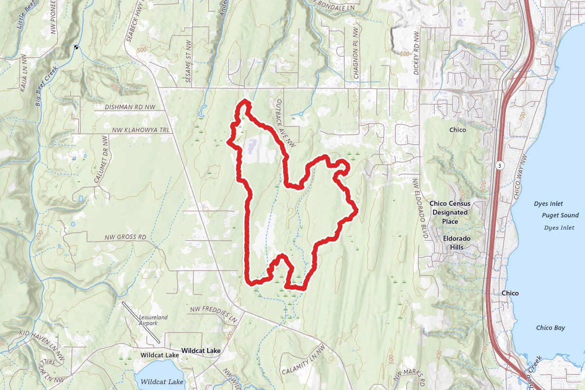Deer Fern to Rhodie Hill to Old Loop Road to Fire Loop