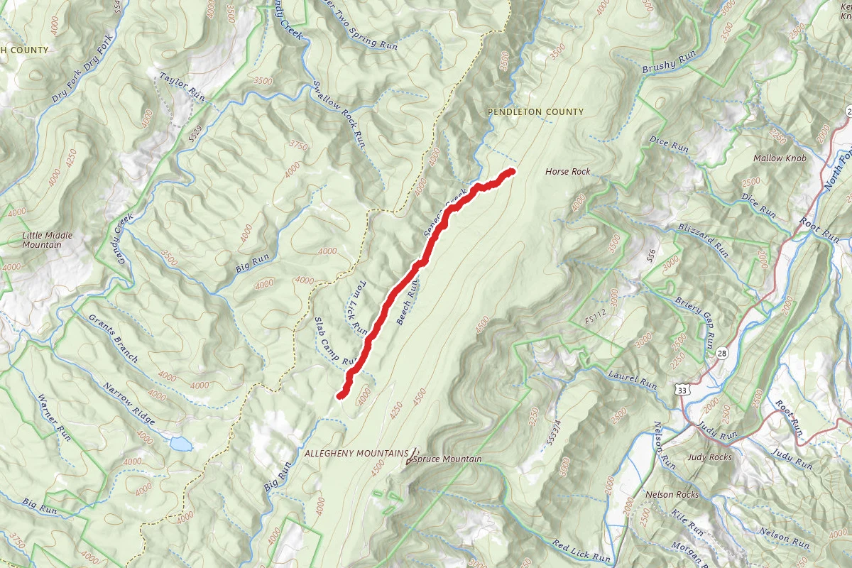 Seneca Creek to Judy Springs Trail