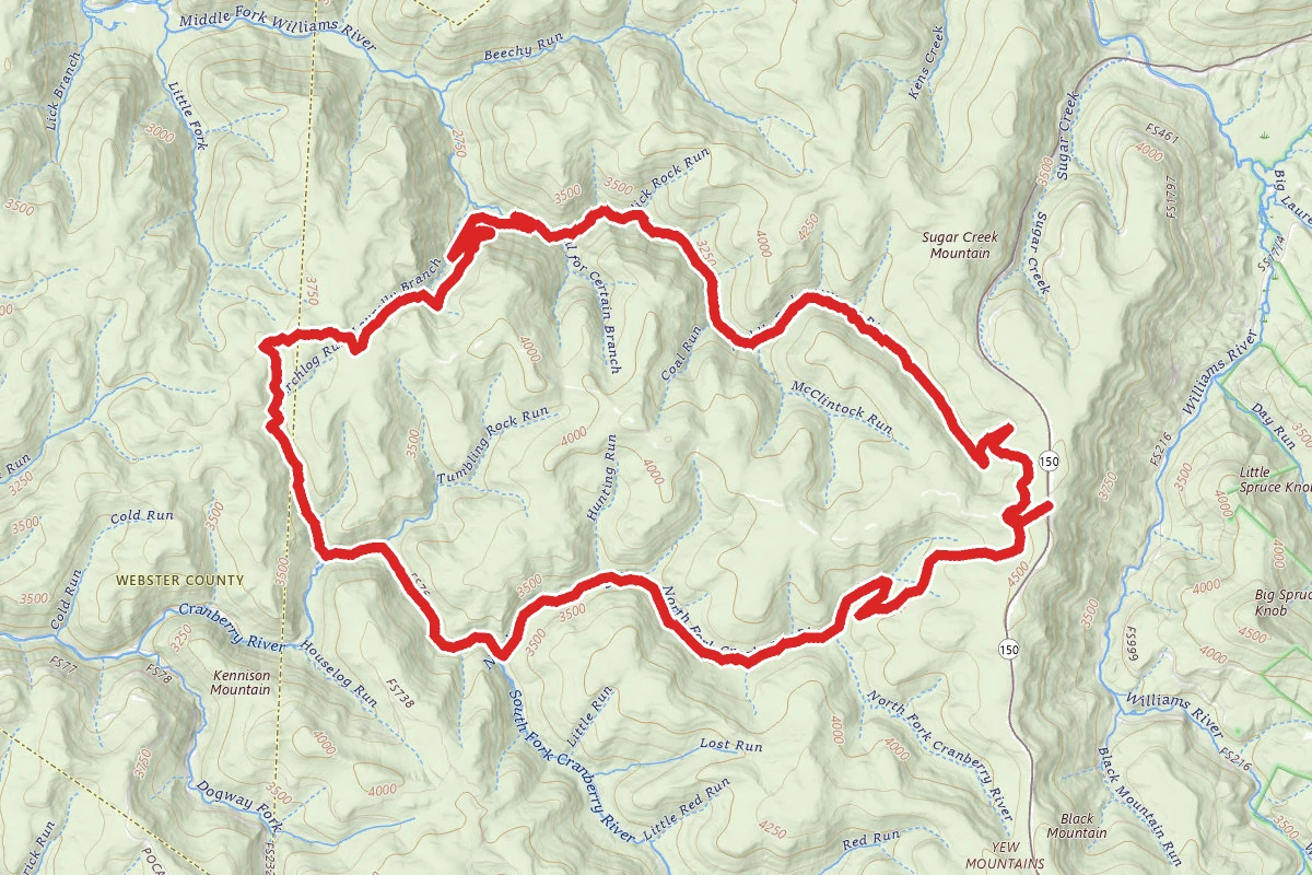 North Fork Trail to Middle Fork Trail Loop