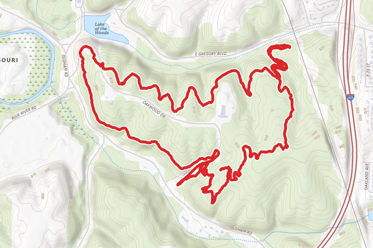 Swope Park Mountain Bike Trail