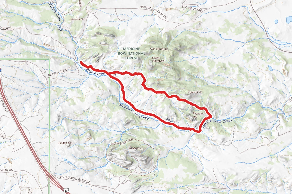 Skeleton Trail and Cow Trail