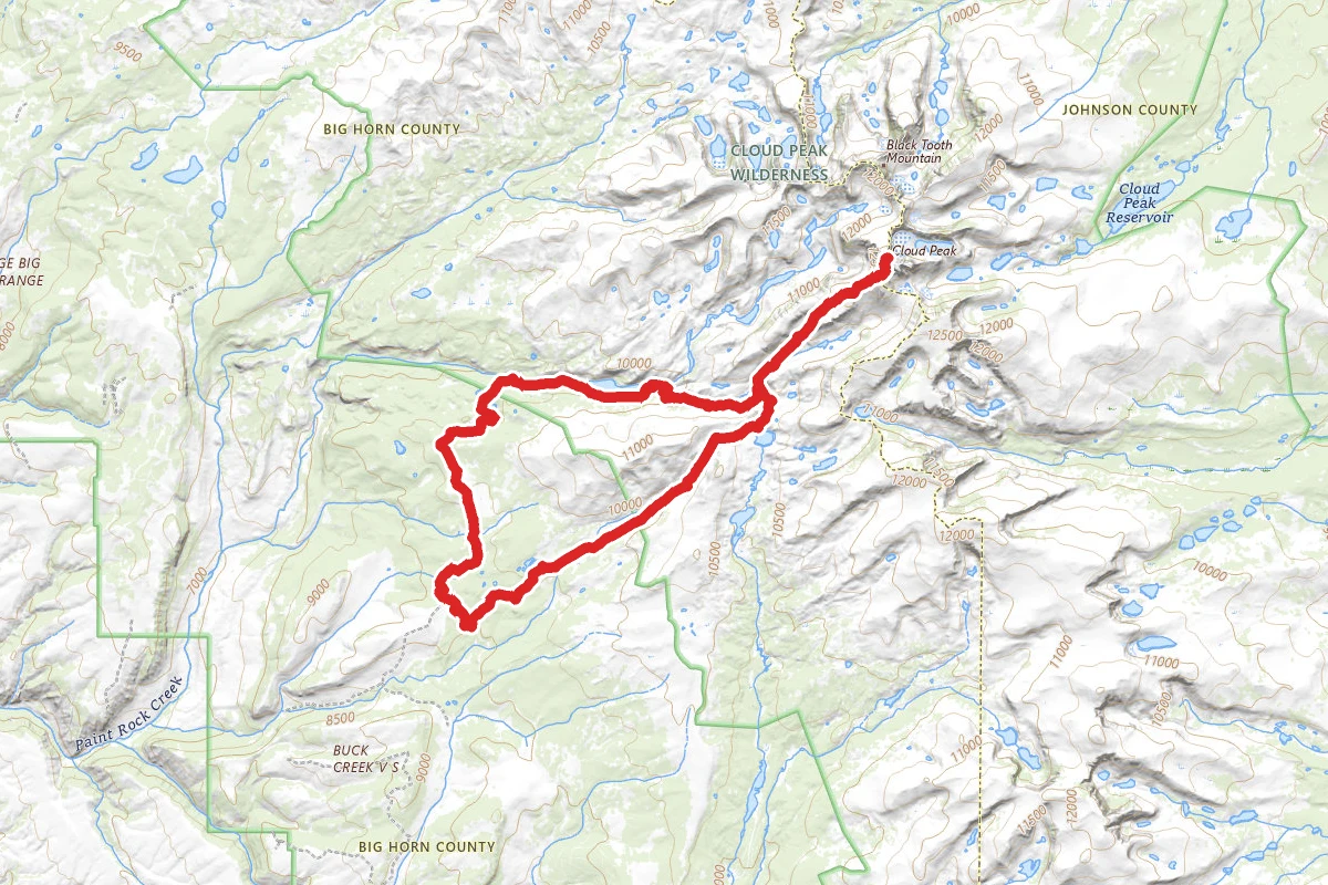 Cloud Peak Summit via Battle Park Trailhead