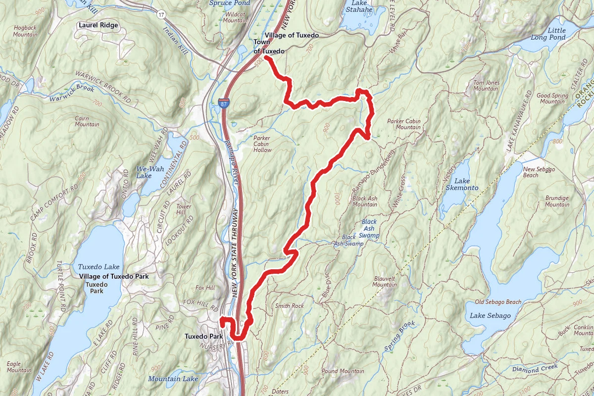 Triangle, White Bar, and Nurian Trail