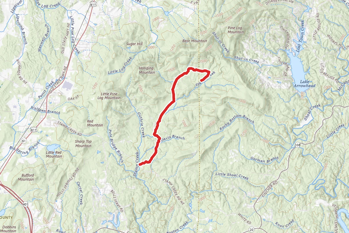 Stamp Creek Logging Trail