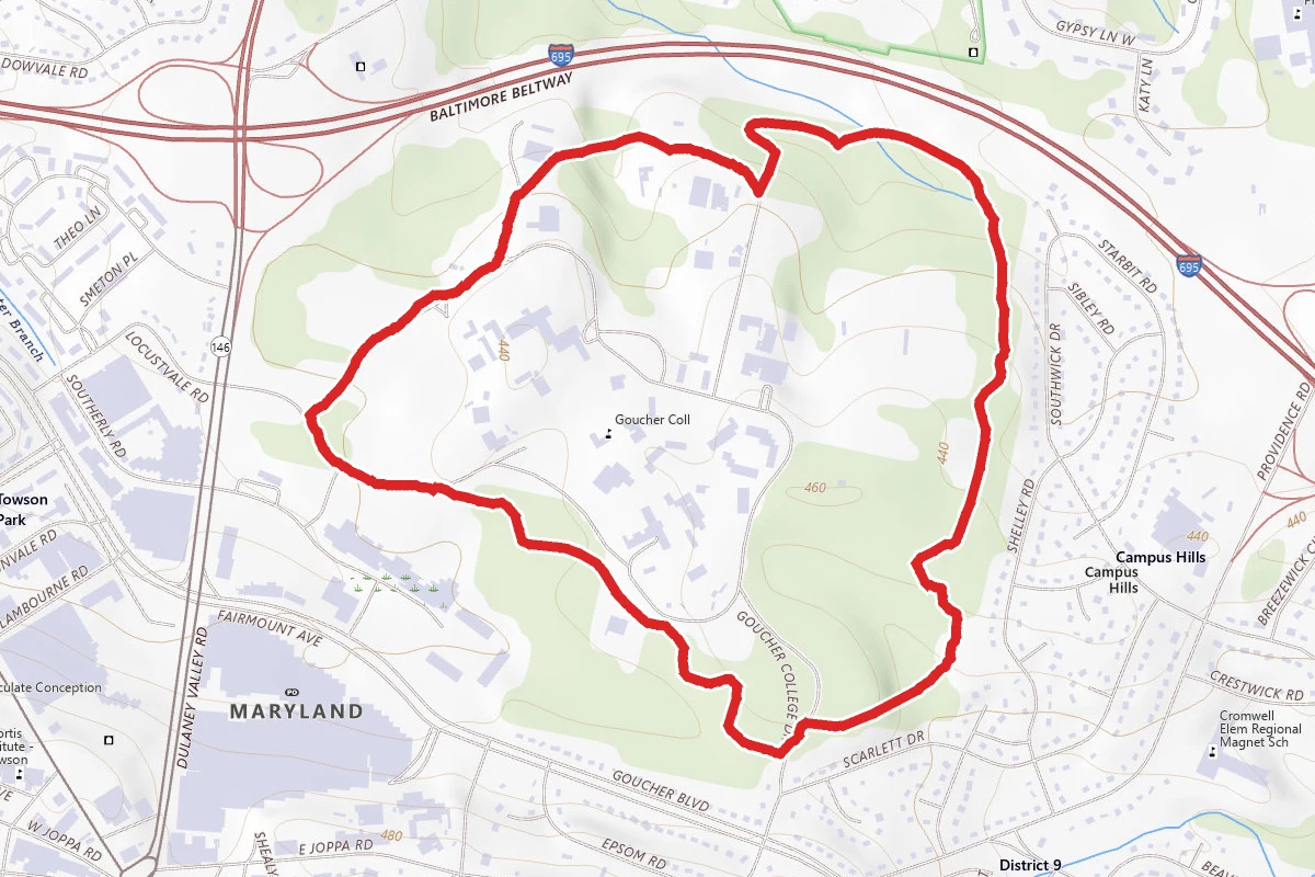 Goucher College Campus Loop