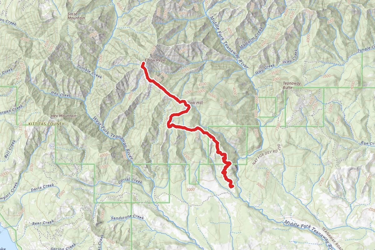 Elbow Peak Via Yellow Hill Trail