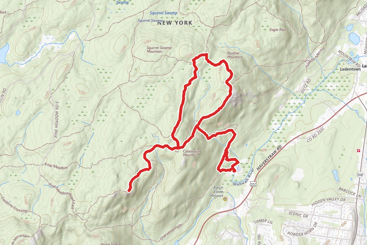 Hawk Cliff and Panther Mountain Loop