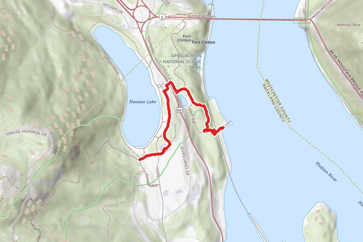 Bear Mountain Dock to Appalachian Trail