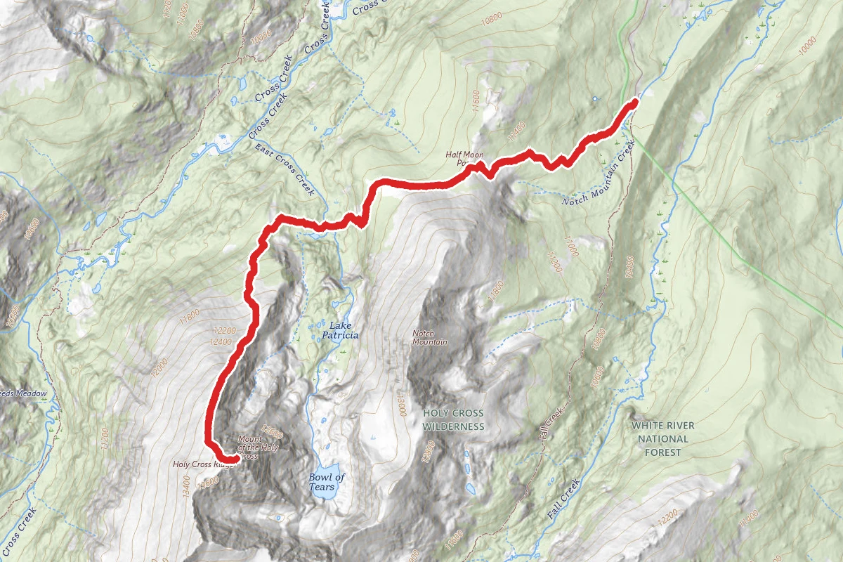Mount of the Holy Cross Trail