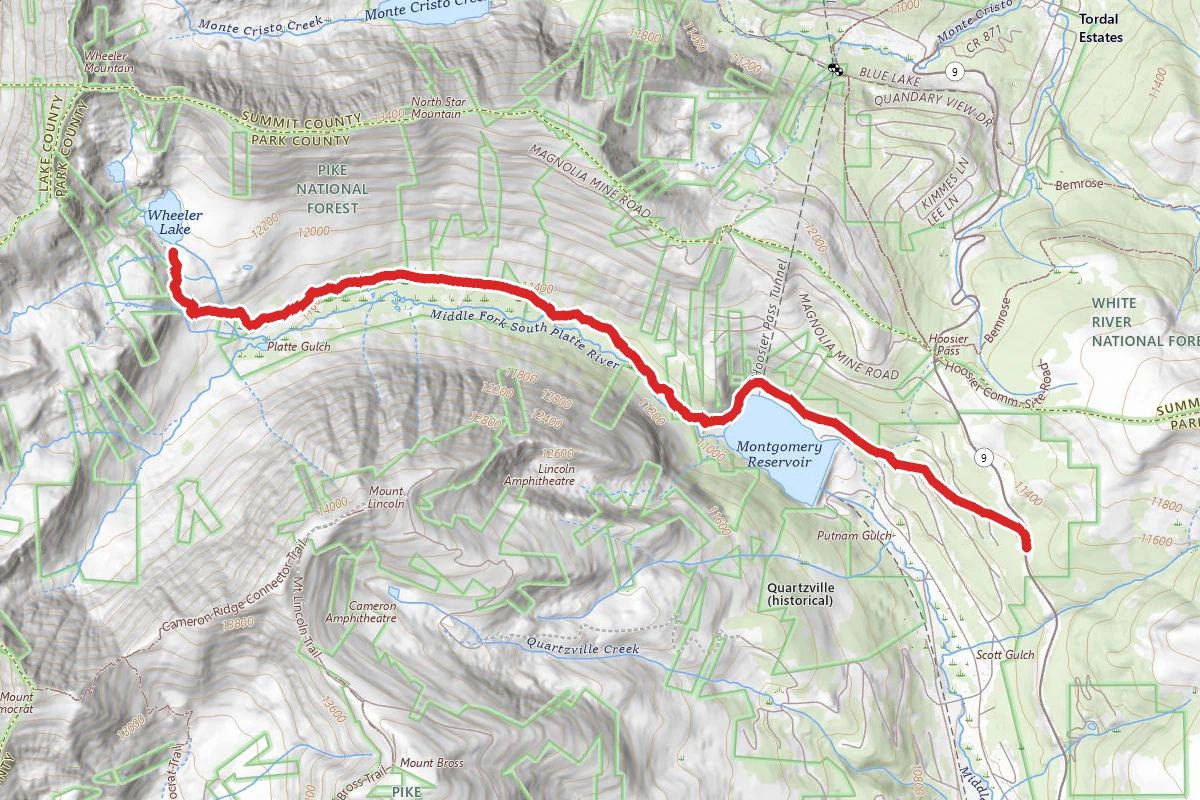 Montgomery Reservoir and Wheeler Lake OHV Trail
