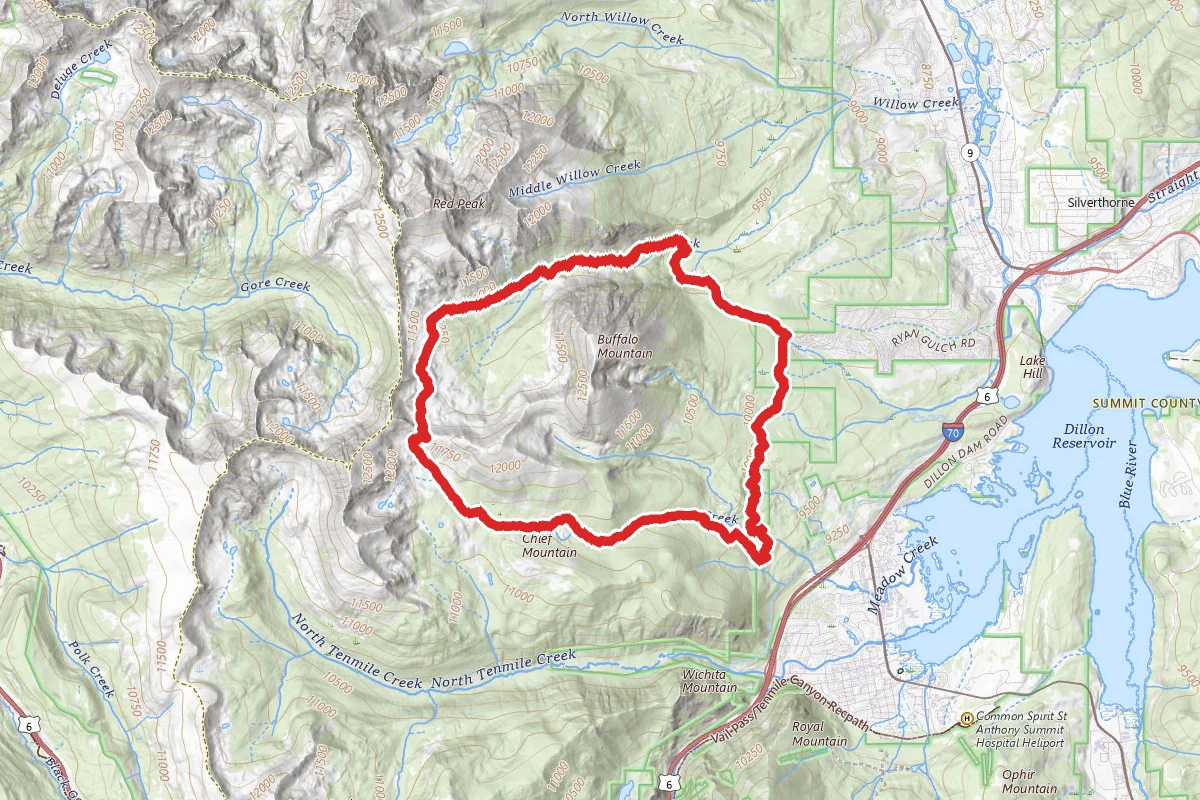 Gore Range Trail to Meadow Creek Trail Loop