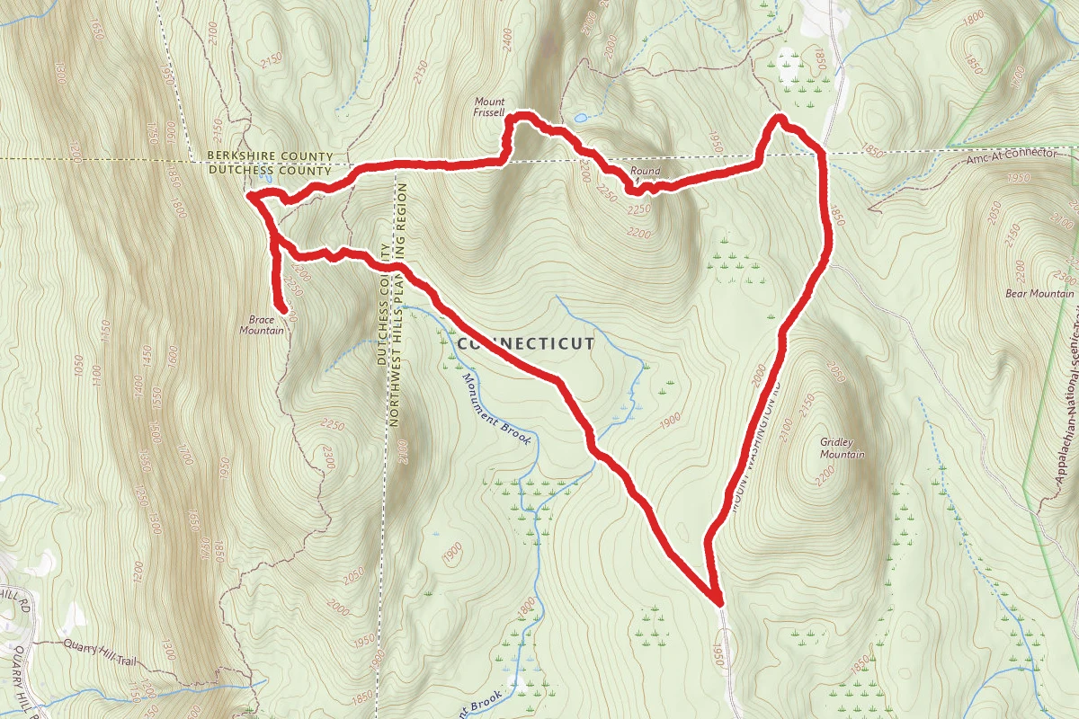 Mount Frissell and Brace Mountain Loop Trail
