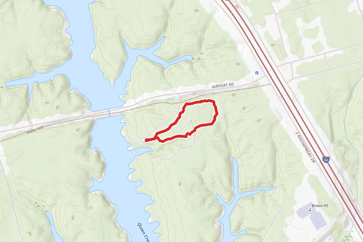Shelter Trail At Waller Mill Park
