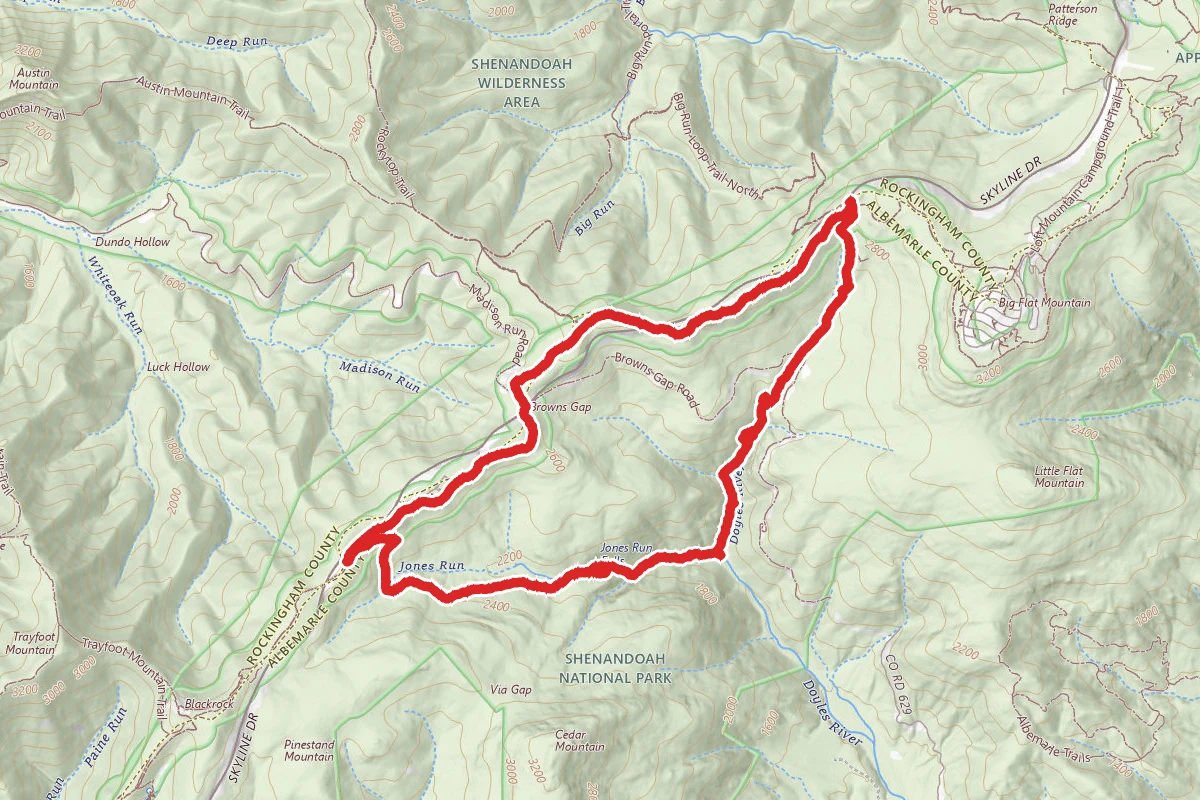 Doyles River Loop via Appalachian Trail