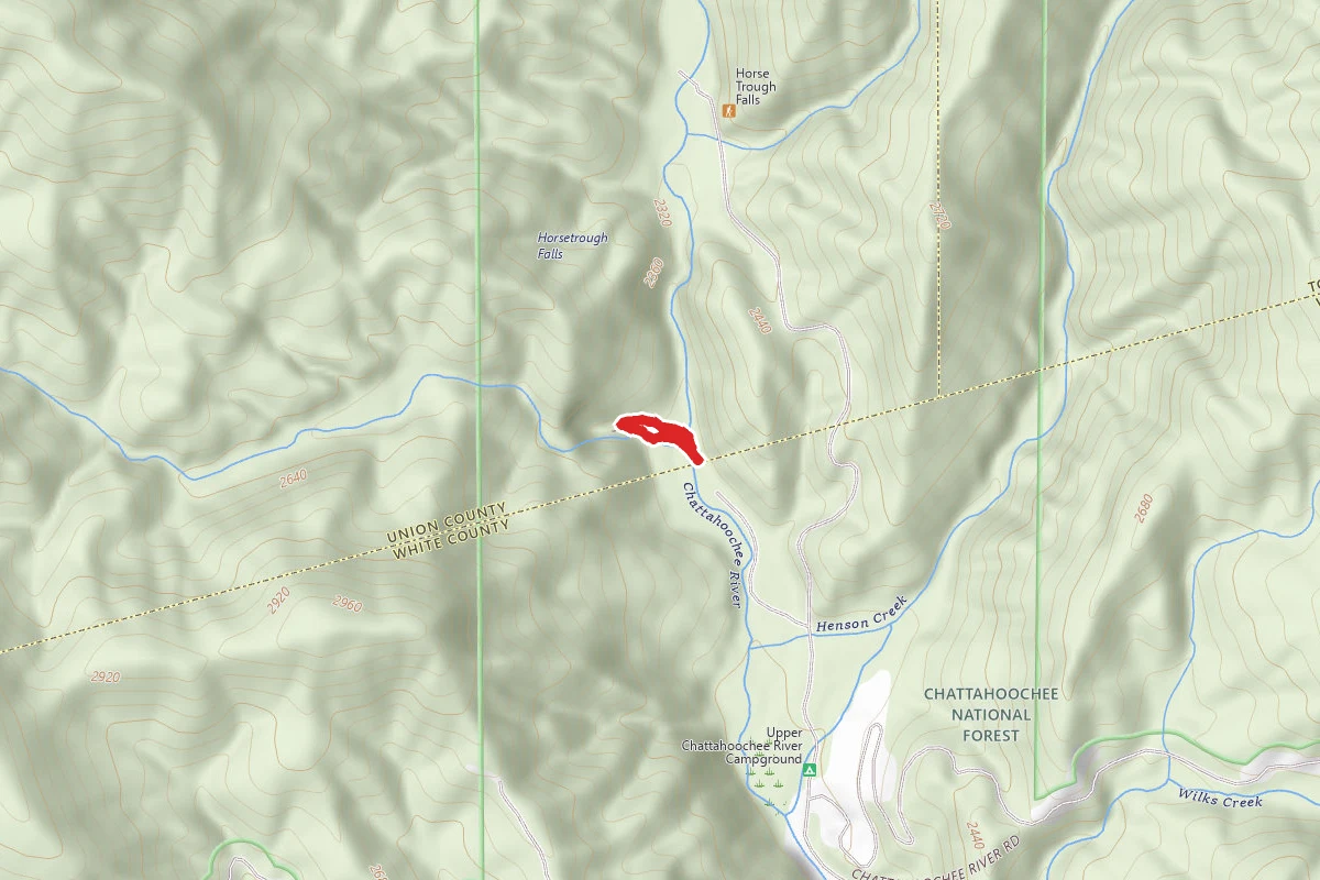 Upper Chattahoochee Campground to Horse Trough Falls