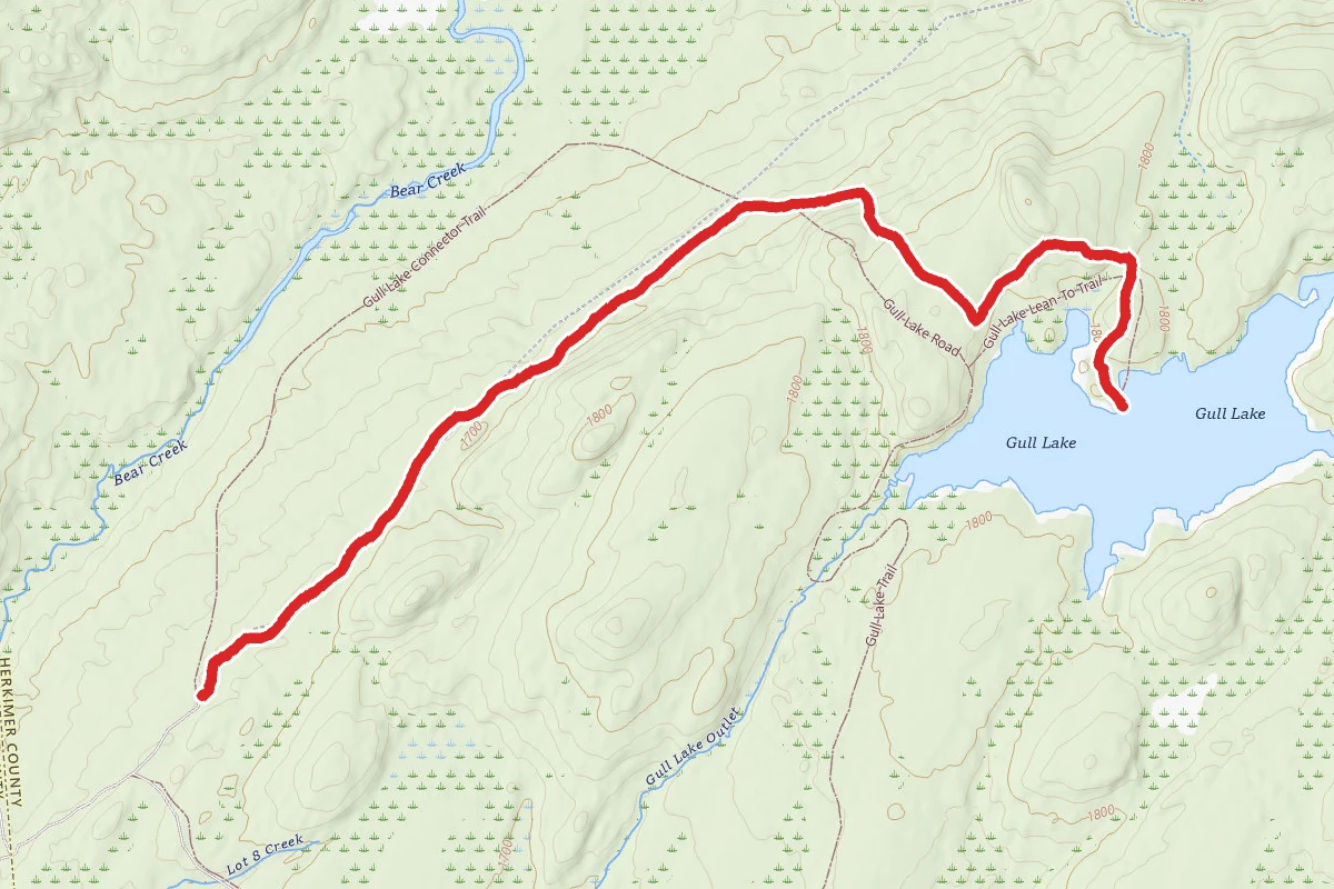 Gull Lake via Mill Brook Road